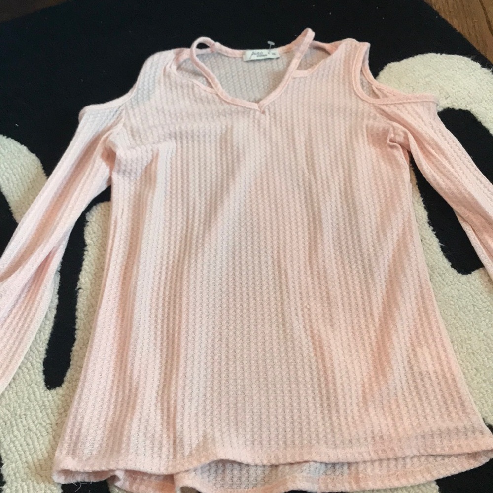 Light pink picnic Long sleeve shirt.